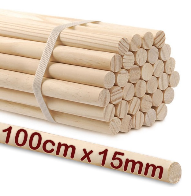 POLEIRO MADEIRA 15MM 1 MT