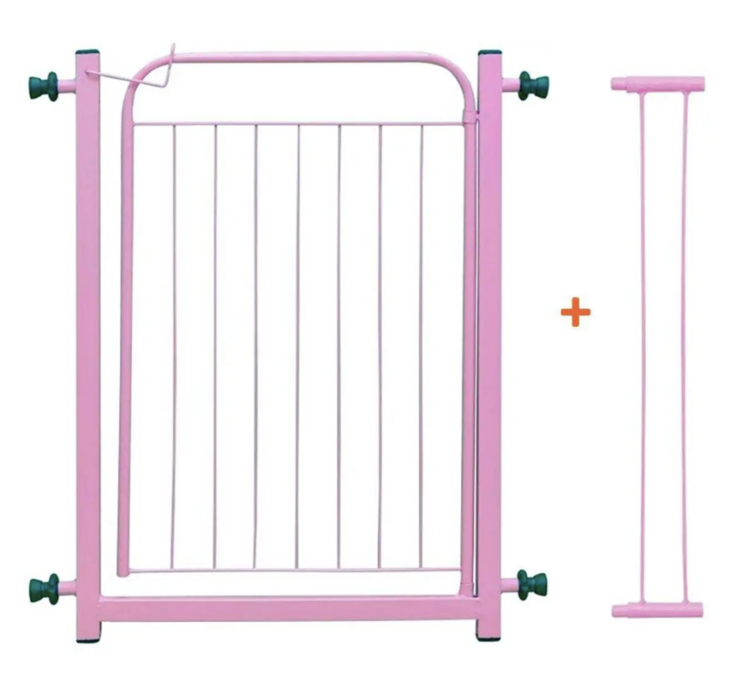 PORTAO DE PROTECAO ROSA COM EXTENSOR