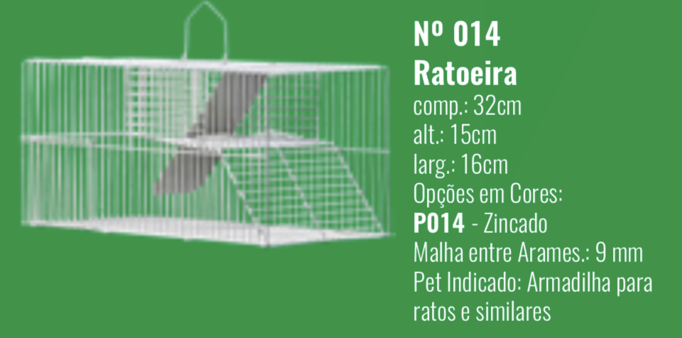 RATOEIRA GAIOLA MEDIA P014 1UND