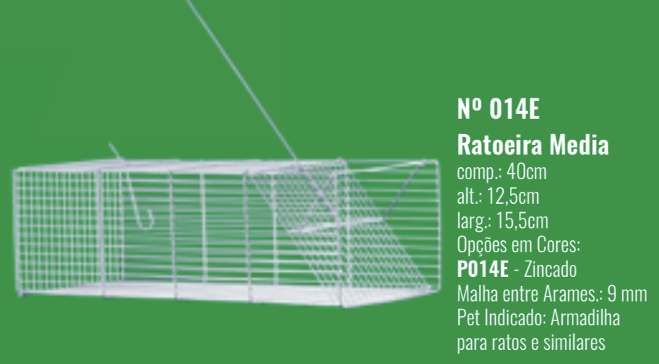 RATOEIRA GAIOLA MEDIA P014E 1UND