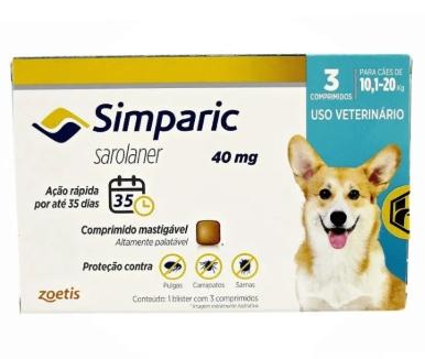 SIMPARIC AZUL 10,1-20KG 40MG 1COMPRIMIDO