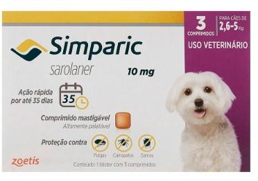 SIMPARIC ROXO 2,6-5KG 10MG 1COMPRIMIDO