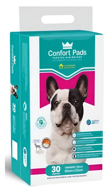 TAPETE HIGIENICO CONFORT PADS 55X60CM 30UND