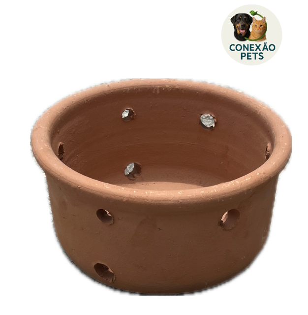 VASO BARRO ORQUIDEA N2 BAIXO 9 FUROS