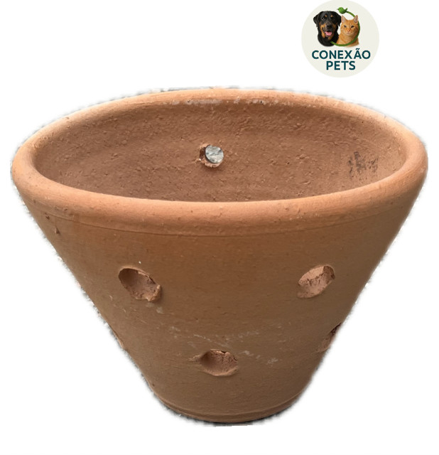 VASO BARRO PAREDE N2 ORQUIDEAS