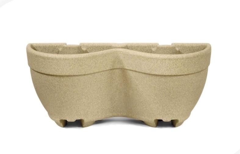 VASO PAREDE DUPLO TEXTUR 52 AREIA