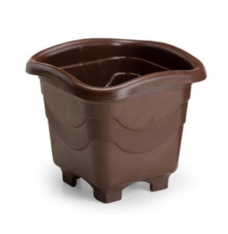 VASO QUADRADO MEDIO COFEE 25X22.5CM 5.6LTS