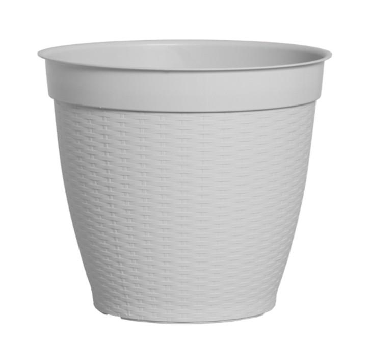 VASO REDONDO RATTAN MARMORE 21LT 32X36CM