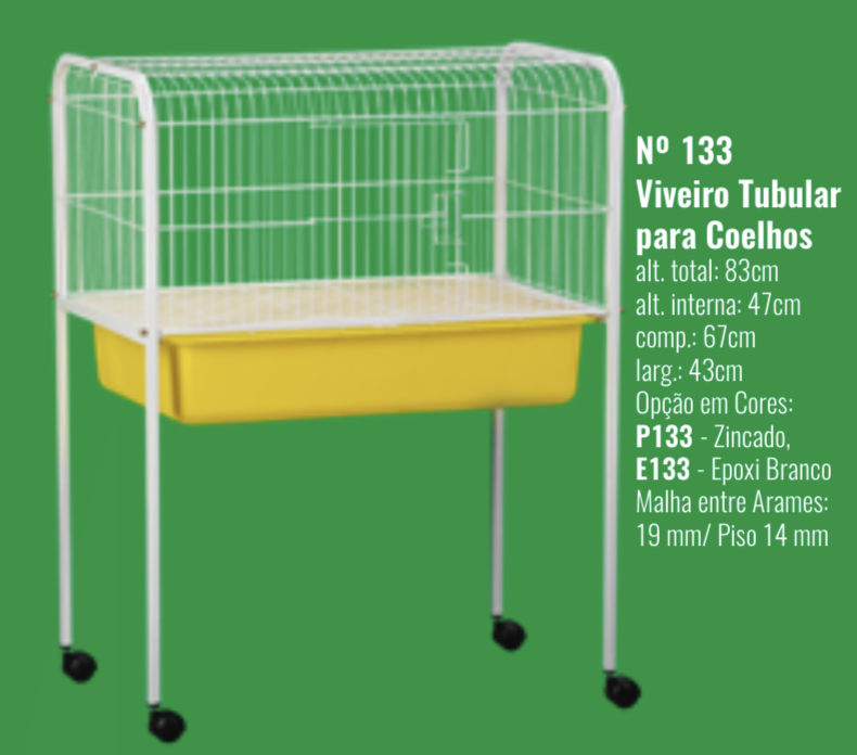 VIVEIRO TUBOLAR COELHO EPOX 133