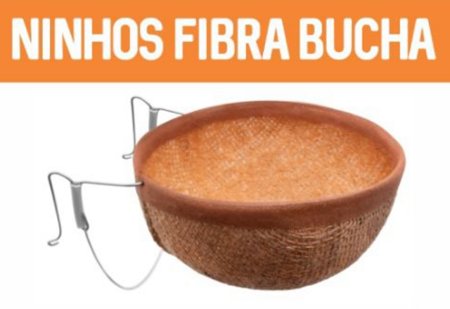 NINHO COLEIRA FIBRA BUCHA