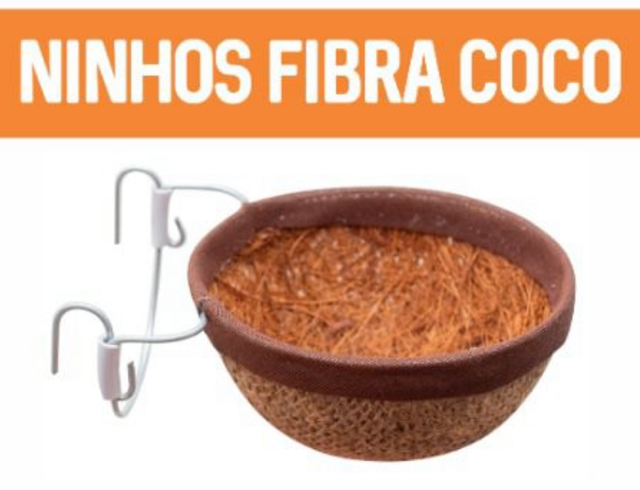 NINHO COLEIRA FIBRA COCO
