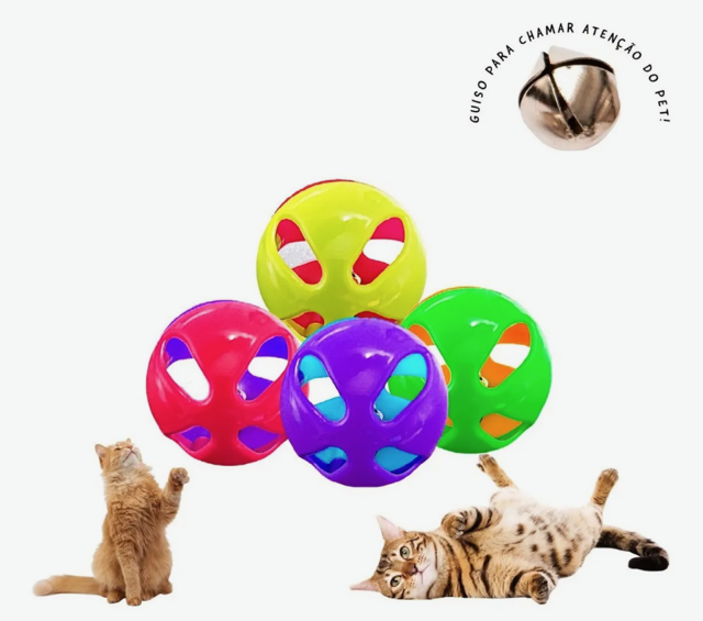 BOBOLA GATO COM GUIZO 1 UND