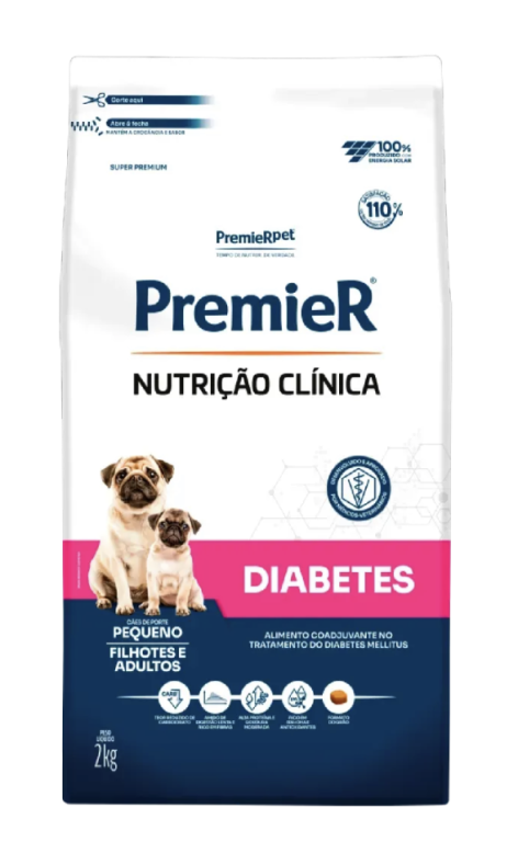 PREMIER NUTRICAO CLINICA DIABETES PEQUENO PORTE 2 KG