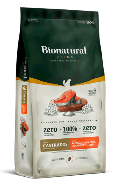 BIONATURAL GATO CASTRADO SALMAO 20KG