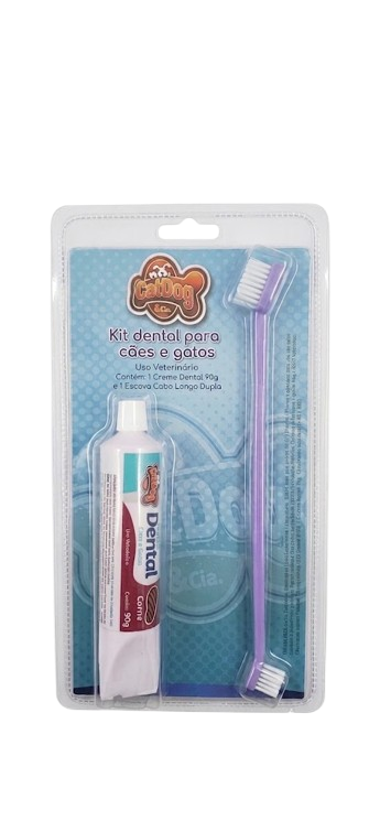CATDOG KIT ESCOVA CABO CREME CARNE 90GR
