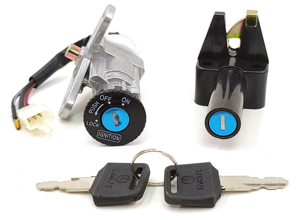 CHAVE IGNICAO KIT (TRAVA E CONTATO) CRYPTON 105 98-04 EMBUS
