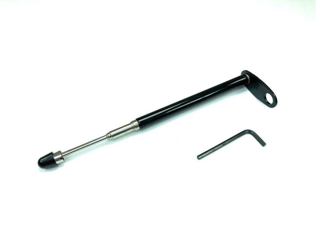 ANTENA CORTA PIPA 7 ESTAGIO P/RETROVISOR ALUMINIO PRETO UNIVERSAL EMBUS