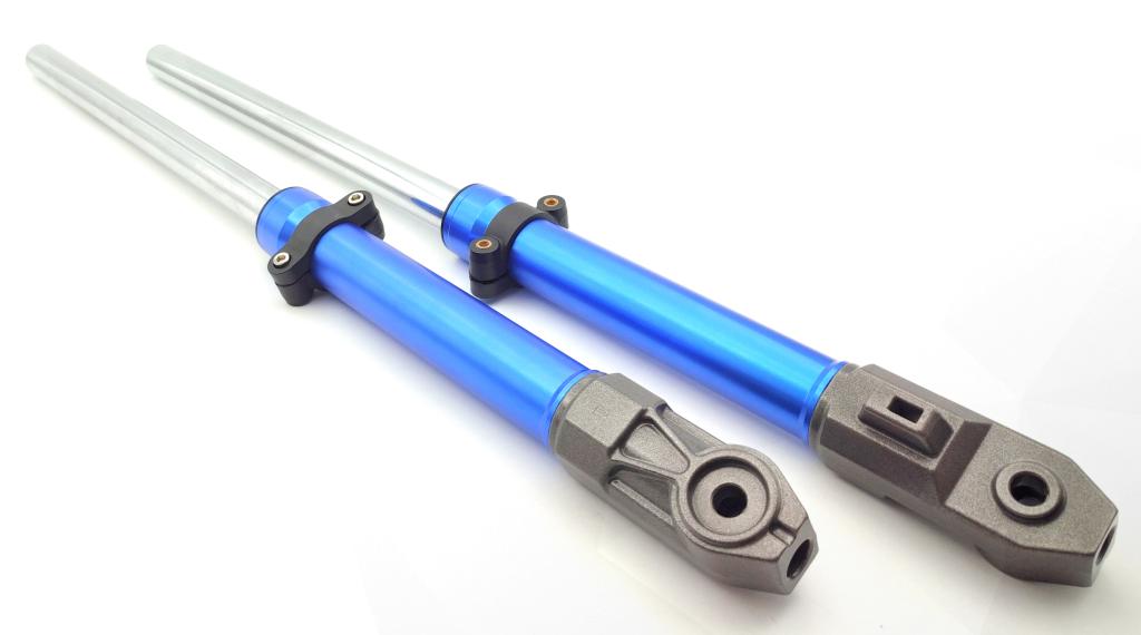 BENGALA. COMPLETA KS/FAN 125 LONA 00-08 ANODIZADO AZUL (PAR) EMBUS