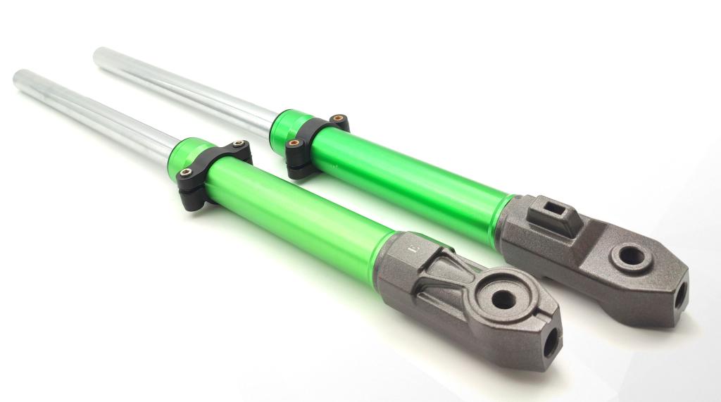 BENGALA. COMPLETA KS/FAN 125 LONA 00-08 ANODIZADO VERDE (PAR) EMBUS