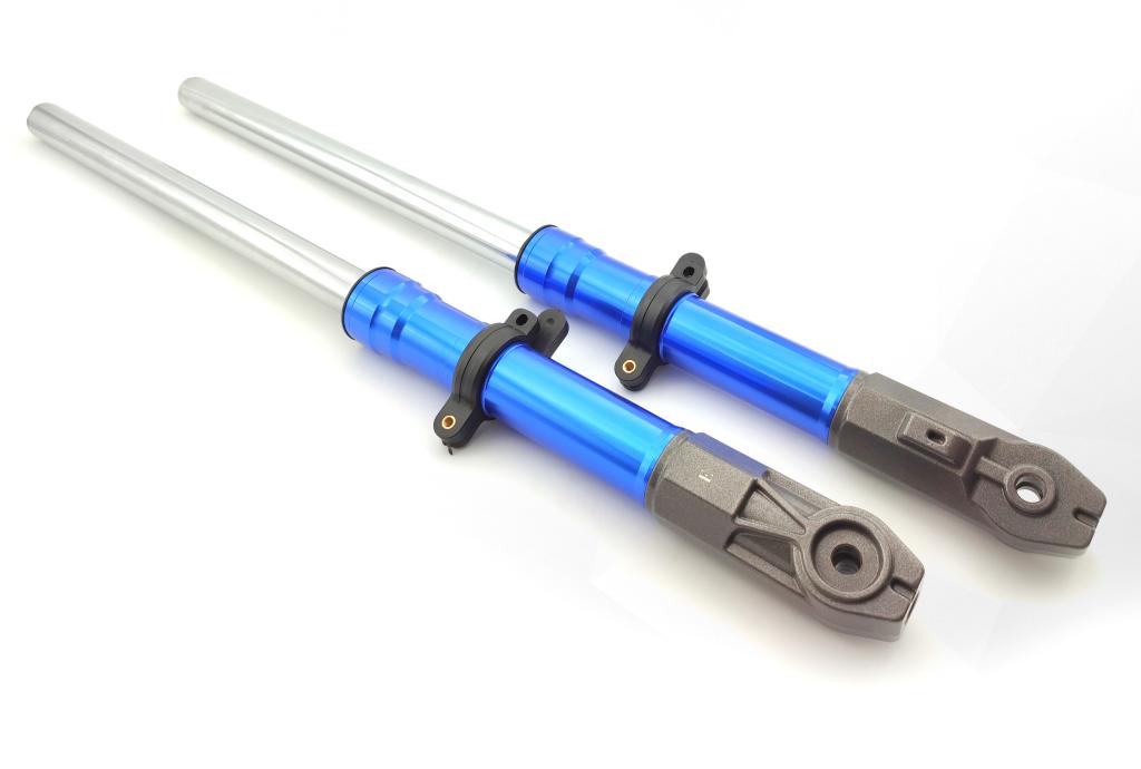 BENGALA. COMPLETA TITAN 150KS LONA 04-08 ANODIZADO AZUL (PAR) EMBUS