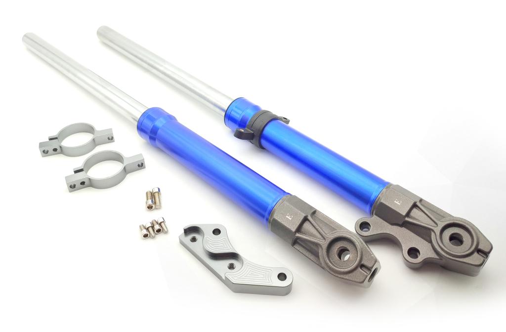 BENGALA. COMPLETA TITAN 160 2016-2018ESD ANODIZADO AZUL (PAR) EMBUS