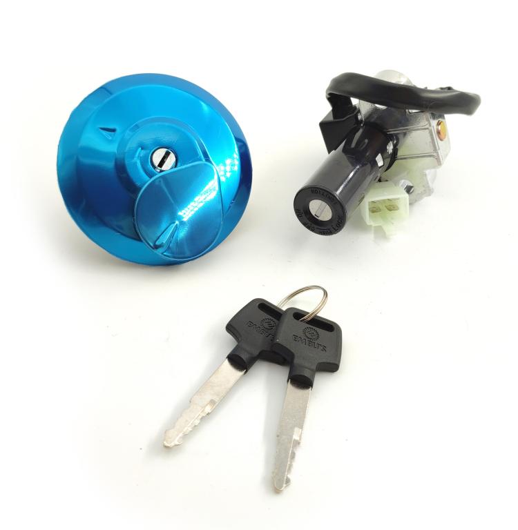 CHAVE IGNICAO KIT (TAMPA TANQUE E CONTATO) FAN 125 2014-2015 EMBUS