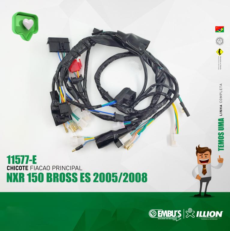 CHICOTE FIACAO PRINCIPAL NXR 150 BROSS ES 2005-2008 EMBUS