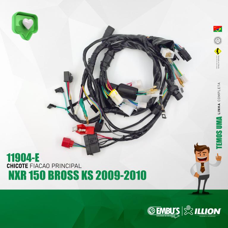 CHICOTE FIACAO PRINCIPAL NXR 150KS BROSS 2009-2010 EMBUS