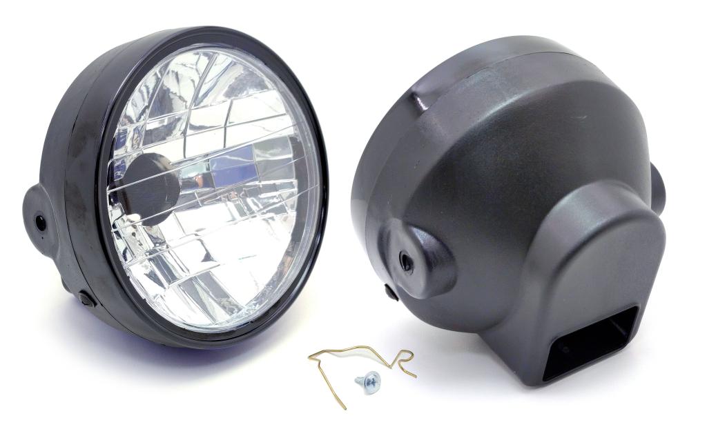 FAROL COMPLETO TITAN 2000 KS/ES/FAN 125 04-08 S/LAMP (ARO ABS) EMBUS