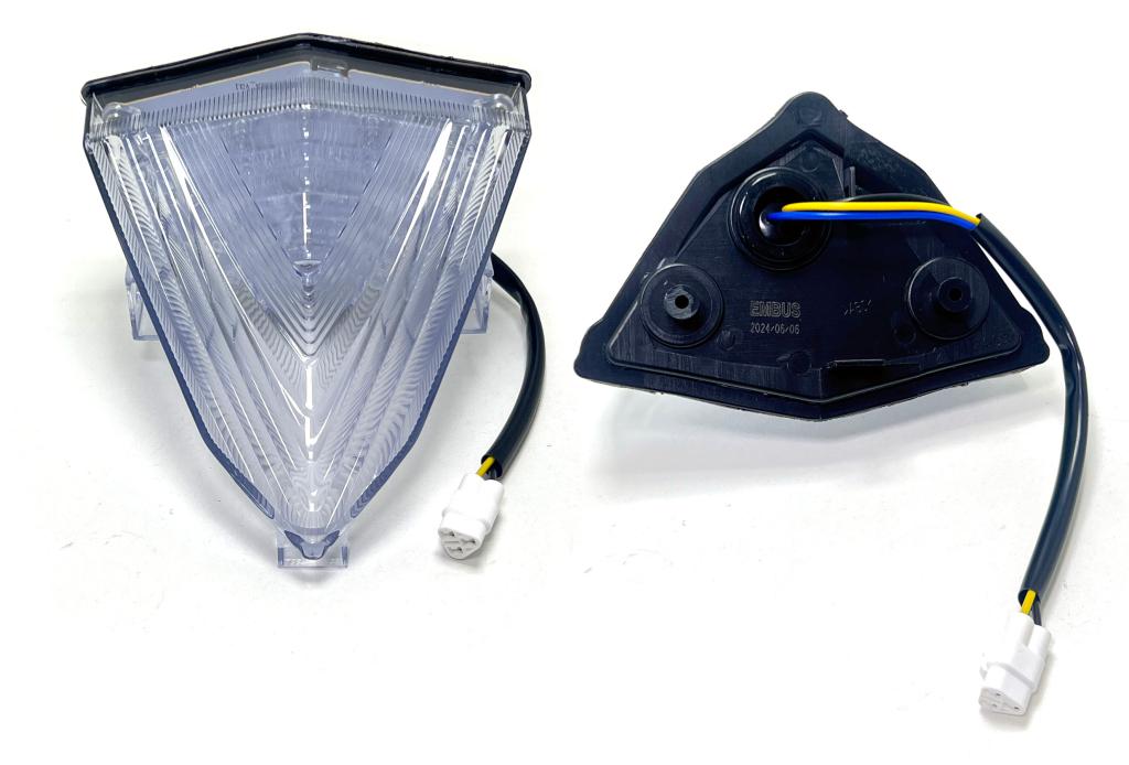 LANTERNA LED TRASEIRA COMPL. FAZER 250 2011-2017 LENTE CRISTAL EMBUS