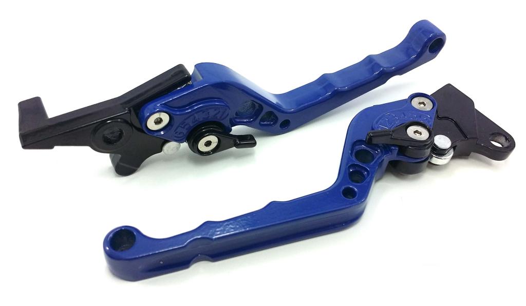 MANETE ALUMINIO C/REG CB-300R/TWISTER/CBX-200 AZUL EMBUS