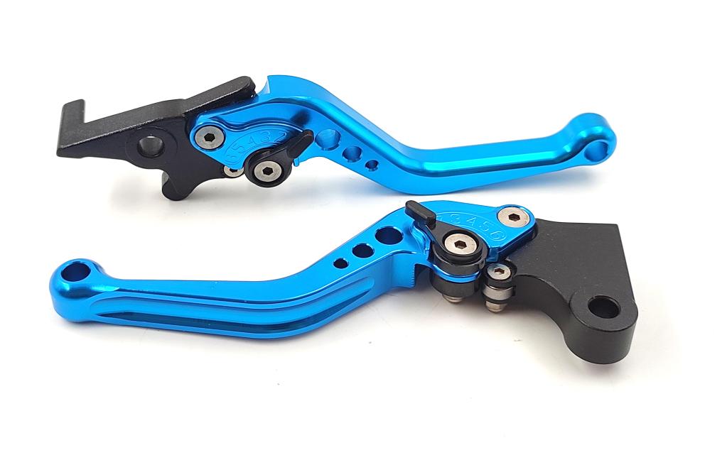 MANETE ANODIZADO REG. TITAN-ES/150ESD FR.DISCO AZUL EMBUS (10955-E)