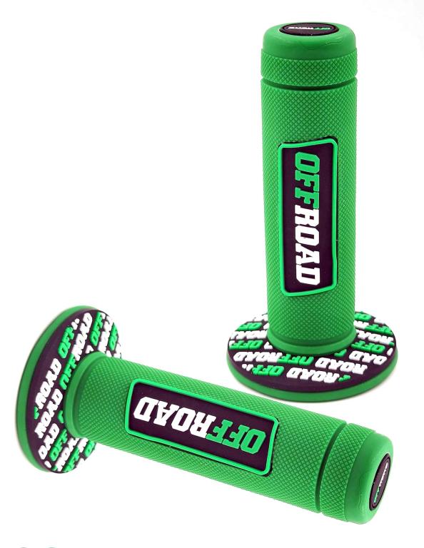 MANOPLA OFF ROAD CRF 230/NXR BROS/XRE 300/XTZ/NX/XR/XLR VERDE EMBUS