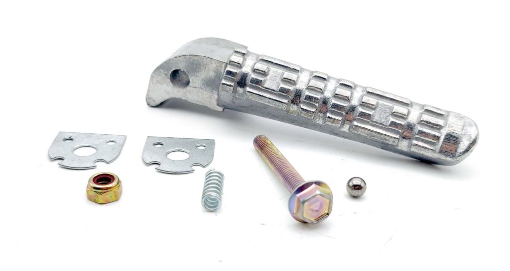 PEDALEIRA TRASEIRA COMPLETA FAZER 250 2005-2008 ESQUERDA ALUMINIO EMBUS