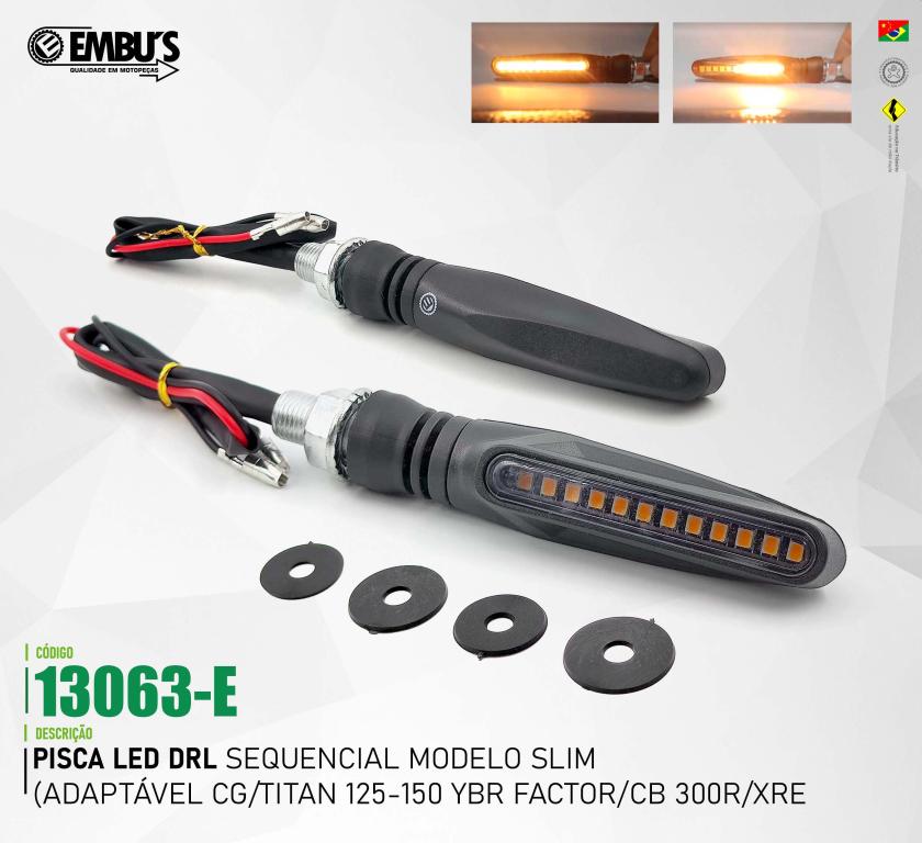 PISCA LED (PAR) MODELO SLIM SEQUENCIAL UNIVERSAL EMBUS