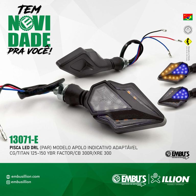 PISCA LED (PAR) MODELO APOLO INDICATIVO UNIVERSAL (2-PECAS) EMBUS