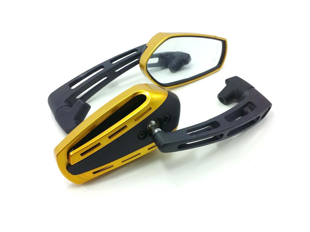RETROVISOR ESPORTIVO MINI BR DOURADO ILLION | embus