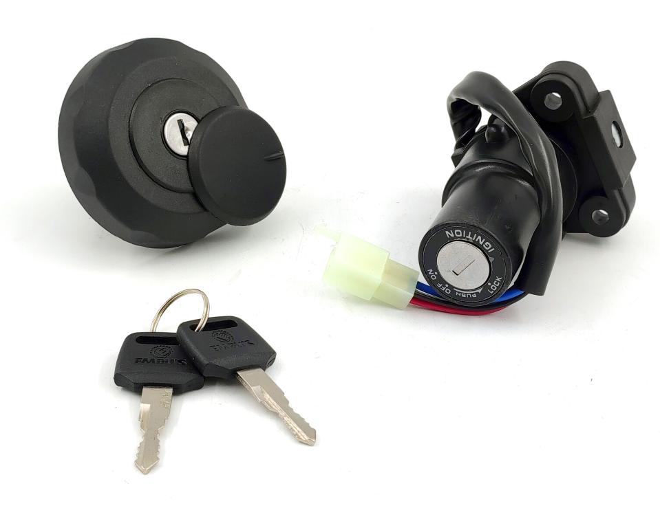 CHAVE IGNICAO KIT (TAMPA TANQUE E CONTATO) YBR/XTZ 125 2000-2005 EMBUS