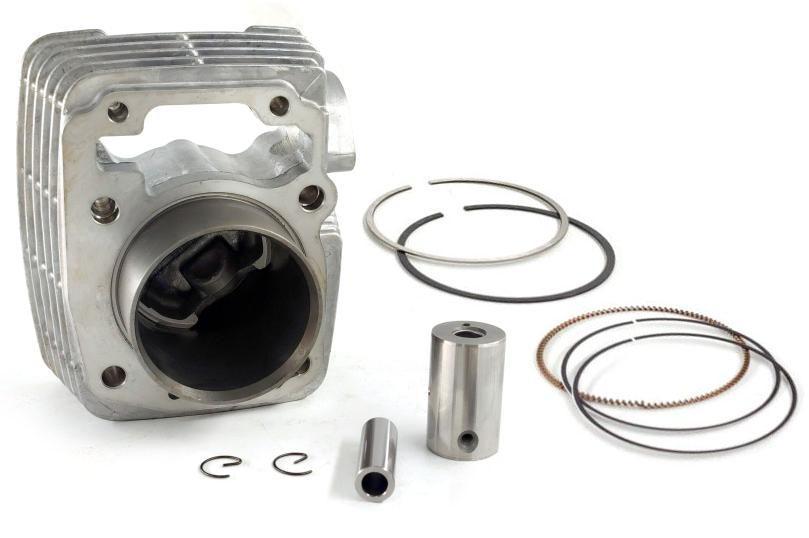 CILINDRO MOTOR KIT COMPETICAO 190cc (PISTAO+ANEL+PINO+TRAVA) TITAN 150 04-15/FAN 150 09-15/NXR 06-15 BROS EMBUS