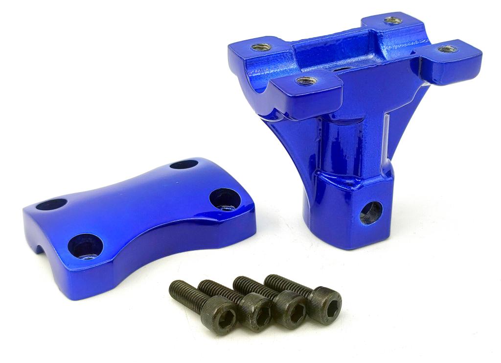 ADAPTADOR GUIDAO POP 100 2007-2015/POP 110i 2016-2024 22MM AZUL ''U1º''