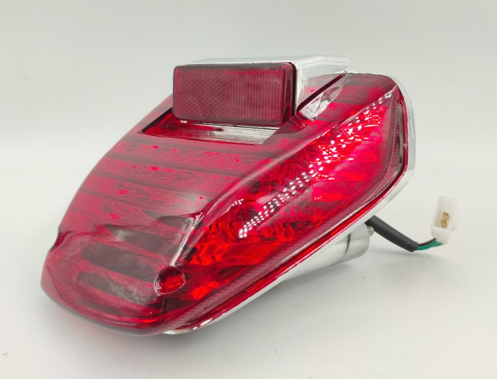 LANTERNA TRASEIRA CBX 250 02-08 TWISTER VERMELHA Com chicote EMBUS