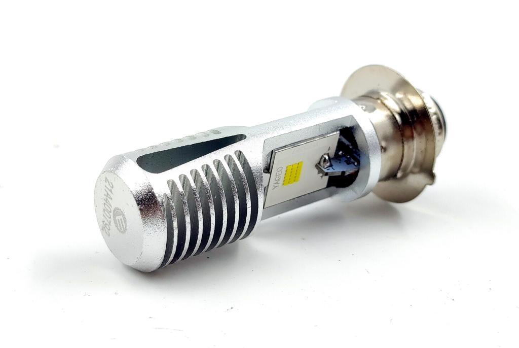 LAMPADA. LED. FAROL RACER (2-LED) P15D. AC/DC