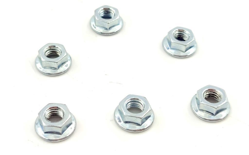 PORCA 5MM SEXTAVADO ZINCADA C/FLANGE UNIVESAL EMBU S