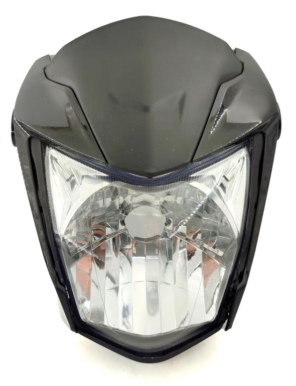 FAROL COMPLETO TITAN 160 2022-2023 C/BANANINHA PRETO EMBUS/BR S/LAMP.