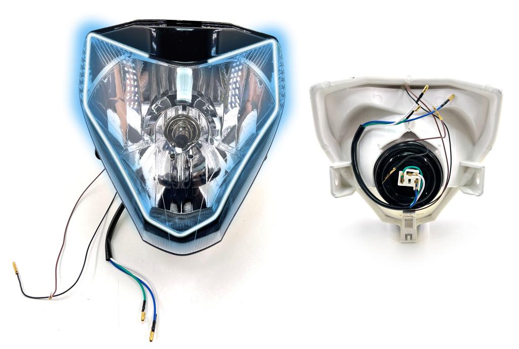 BLOCO OPTICO CB 300R 2009-2015 COMPLETO C/LAMPADA e SOQUETE C/DRL EMBUS