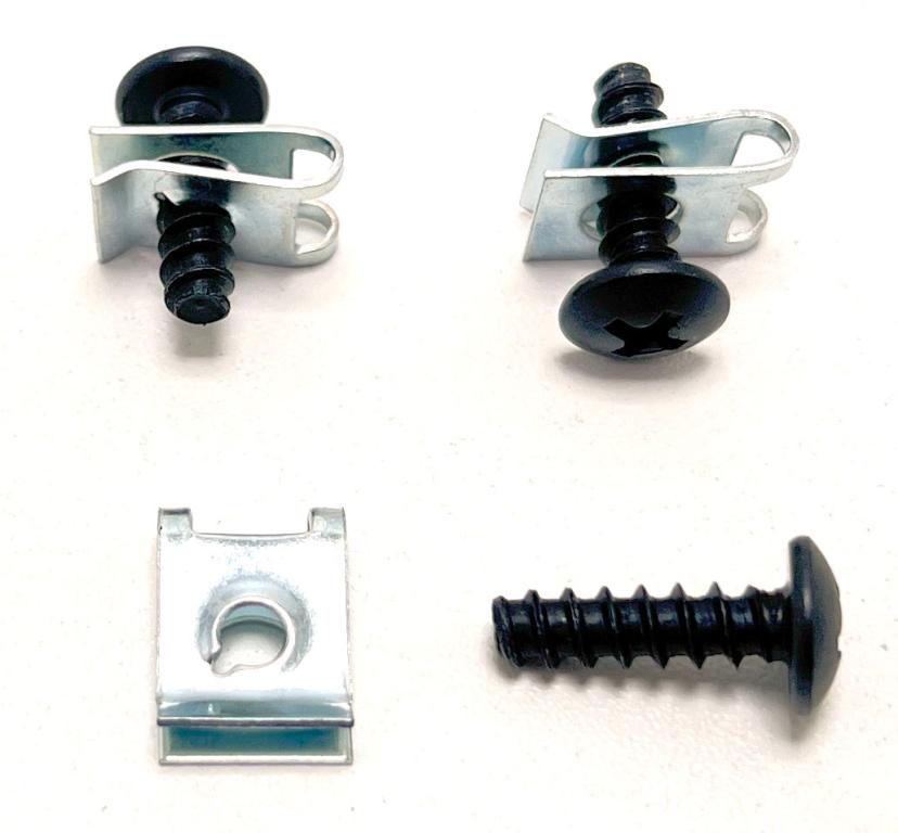 PARAFUSO E PRESILHA 4,8X16 PHILIPS FIXAR CARENAGEMFAROL FZ15 ABS 23-25/FZ25 ABS 18-25 PRETO EMBUS