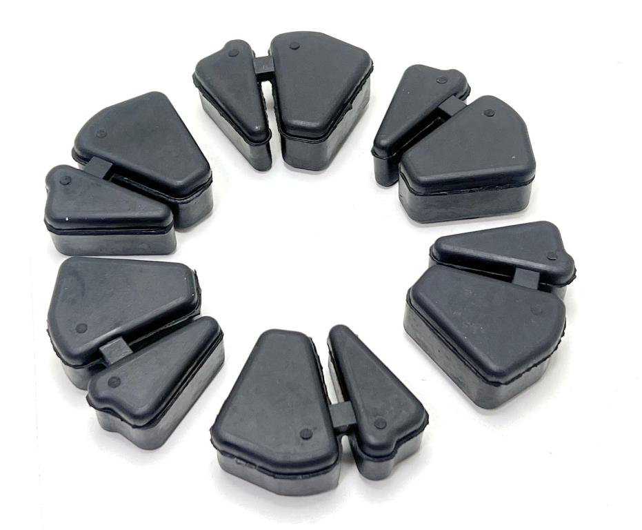 BUCHA (COXIM) COROA JOGO COM 6PECAS FZ15 ABS 23-24/FZ25 ABS 18-24 BORRACHA (NATURAL) MOD. ORIGINAL