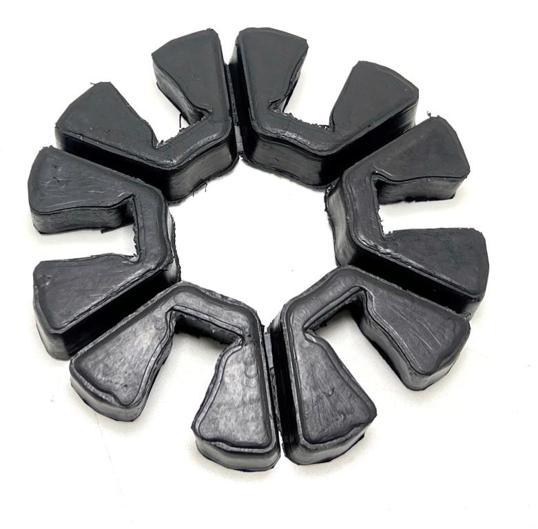 BUCHA (COXIM) COROA JOGO COM 4PECAS KAWASAKI NIJA250-300 14-18 BORRACHA (NATURAL) MOD. ORIGINAL