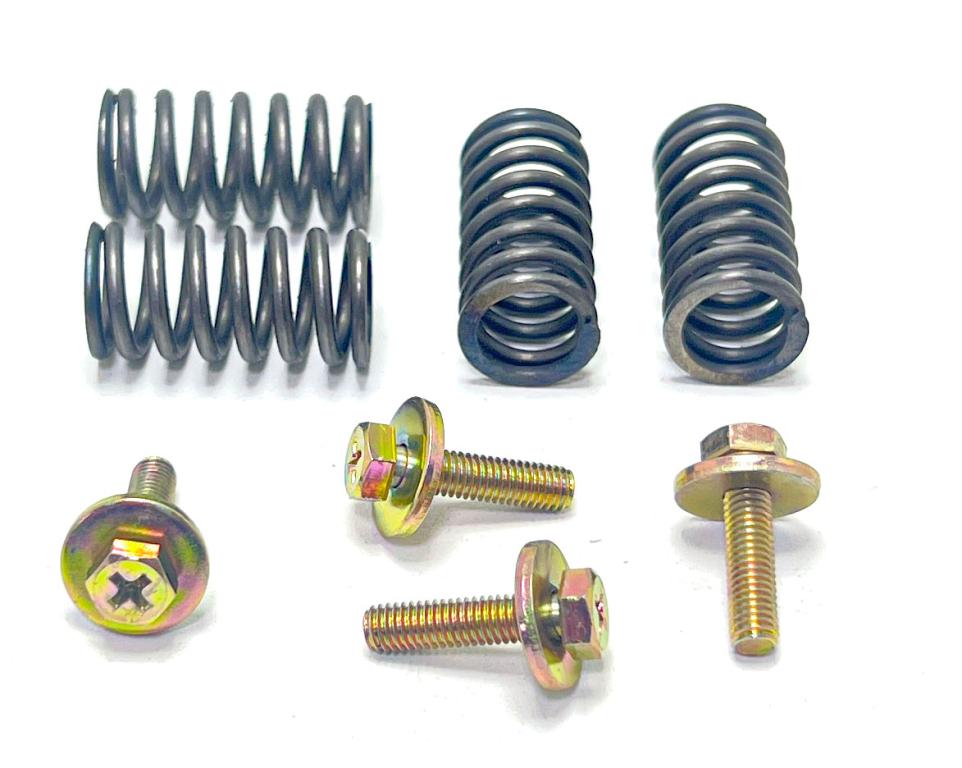 PARAFUSO PHILLIPS E MOLA EMBREAGEM (KIT 8PECAS 4-PARAFUSO 5X25, 4-MOLAS) YBR 125/XTZ 125 00-08/FACTOR 125 09-15 EMBUS