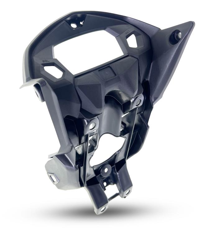 SUPORTE FAROL TRASEIRO (TAMPA PAINEL PLASTICA ARANHA) TITAN 160 EX 22-24 PRETA EMBUS